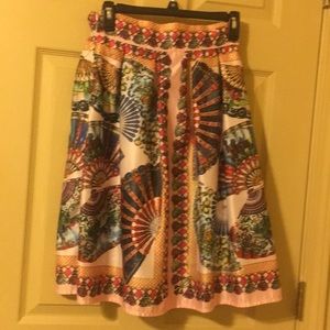 Midi Fan Skirt